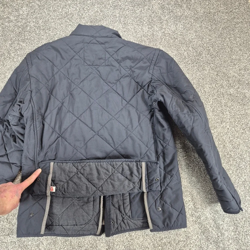 J.Crew Sussex Quilted Jacket Mens Small‎ Navy Blue Primaloft Insulated